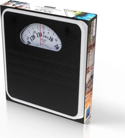 Peshore banjo mekanike, Adler AD 8179, 136 kg, saktësi 1 kg, pa bateri, e zezë