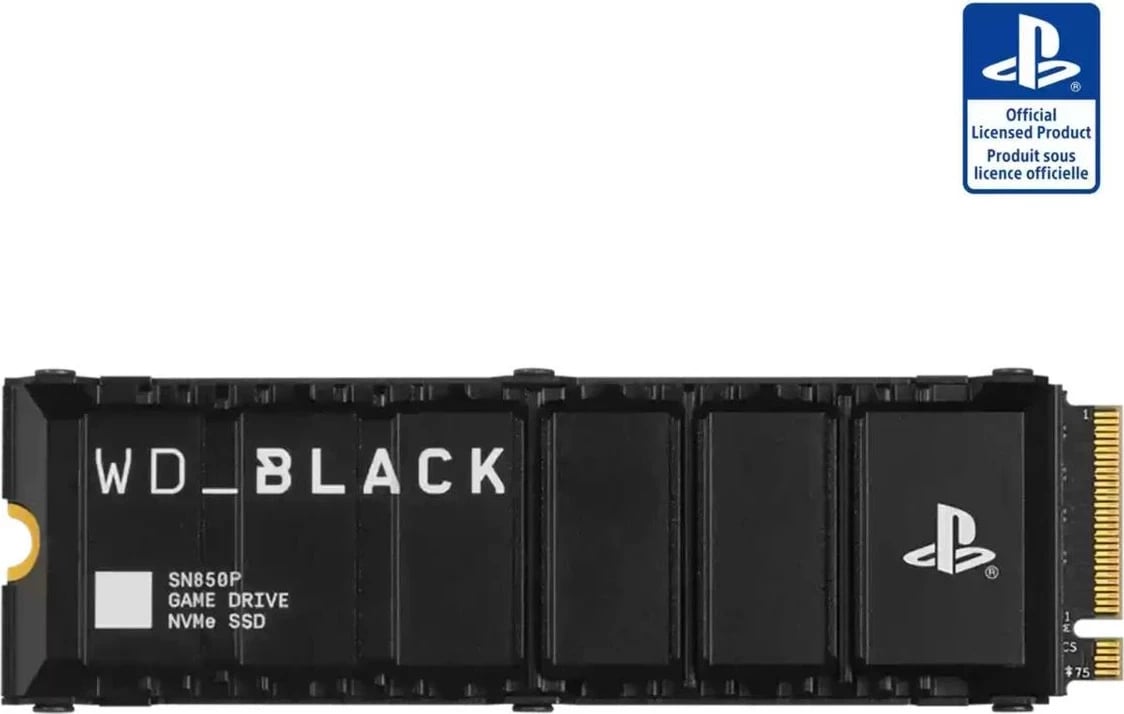 SSD NVMe Western Digital WD-Black SN850P 1TB për PS5, e zezë