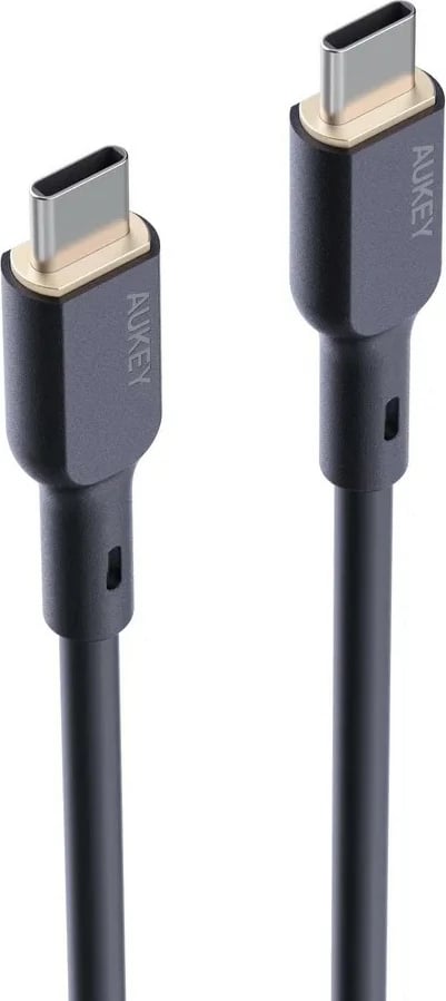 Kabllo AUKEY CB-SCC101 USB-C në USB-C, 1m, 100W PD, E zezë