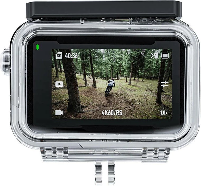 Mbështjellës i papërshkueshëm nga uji, Telesin, OA-WTP-003, për DJI Osmo Action 4/3, deri 45 m, me 3 fletë kundër mjegullës