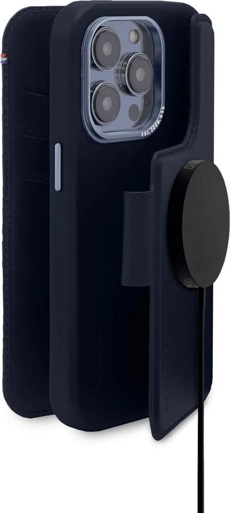 Mbështjellës për celular Apple, D23IPO14PMDW5NY, lëkurë, portofol, navy
