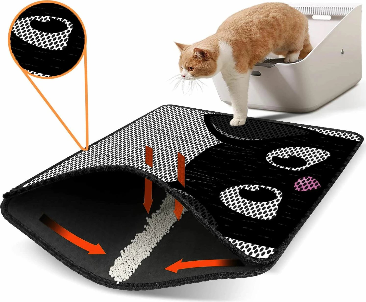 Tapet për rërë mace, shumëngjyrësh, Nrszn0146