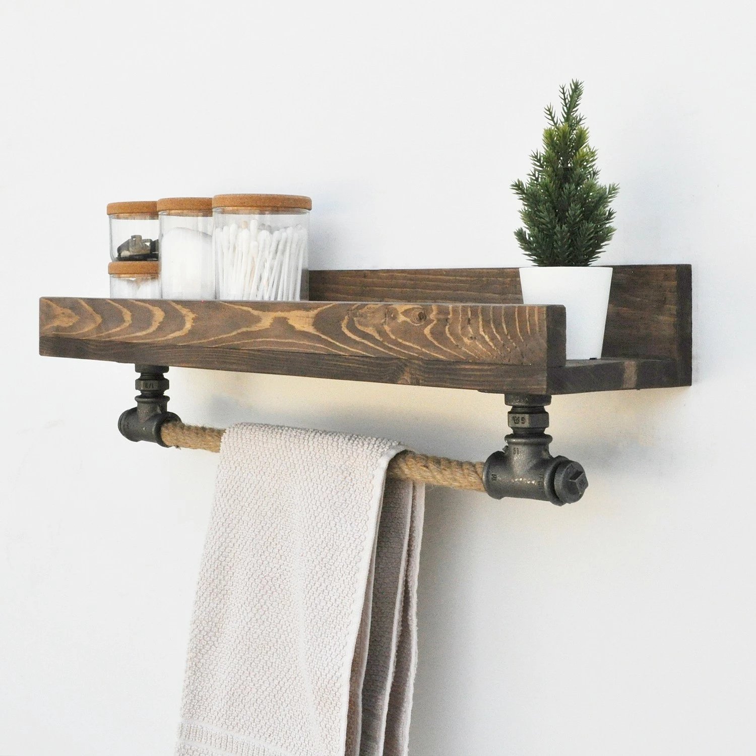 Raft muri me tuba, dru bredhi, ngjyrë e zezë, Boruraf182