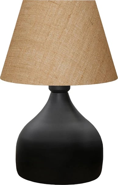 Llambë tavoline PWL-1068 Ε27 ngjyrë zezë-bezhë D22x32cm