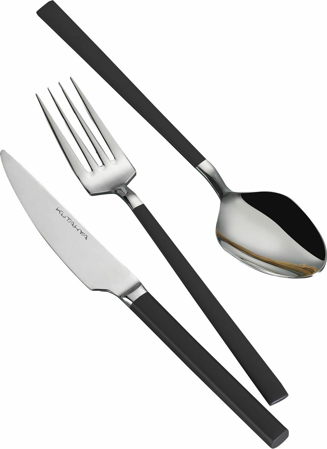 Set lugësh, pirunësh e thikash, 18 copë, Hermia Concept, anthracite/silver, CKBCAMILLA18ANT