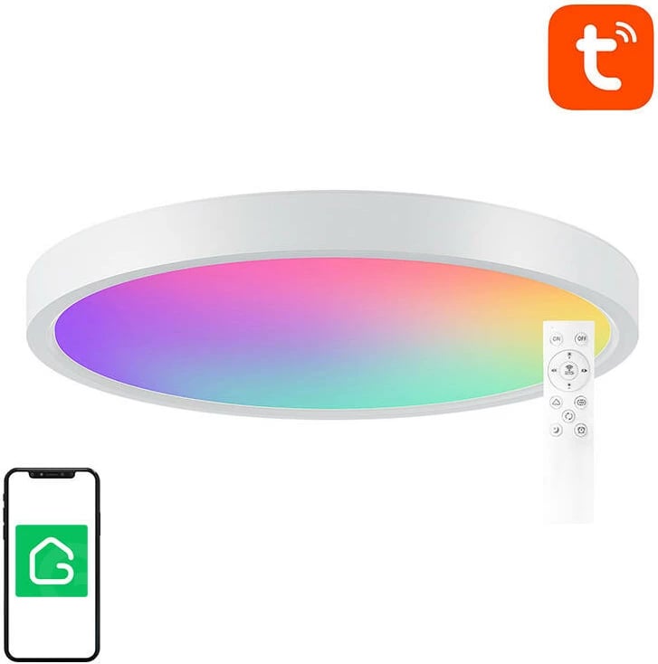 Llambë tavani smart Gosund LB12, 30cm, 16M ngjyra RGBCW, WiFi/Bluetooth, me telekomandë