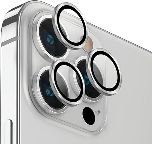 Mbrojtës lentash UNIQ Optix për iPhone 14 Pro / 14 Pro Max, alumini, argjend