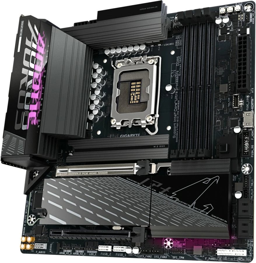 Pllakë amë Gigabyte B860M A ELITE WIFI6E, micro ATX, LGA1851, DDR5, Wi-Fi 6E