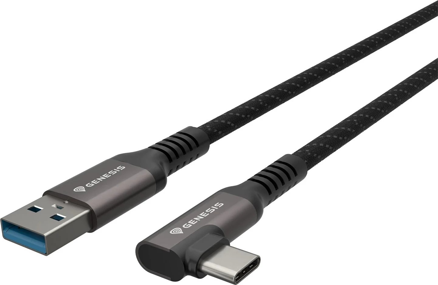 Kabllo USB GENESIS NVC-2221, 5m, USB A në USB C, e zezë/gri