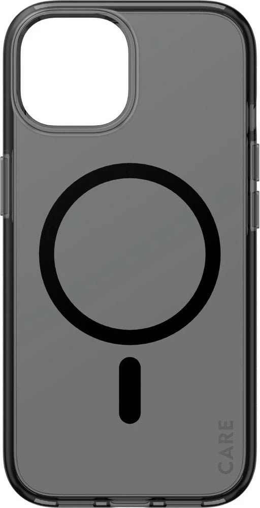 Mbështjellës PanzerGlass CARE Flagship MagSafe për iPhone 15, smokey/black