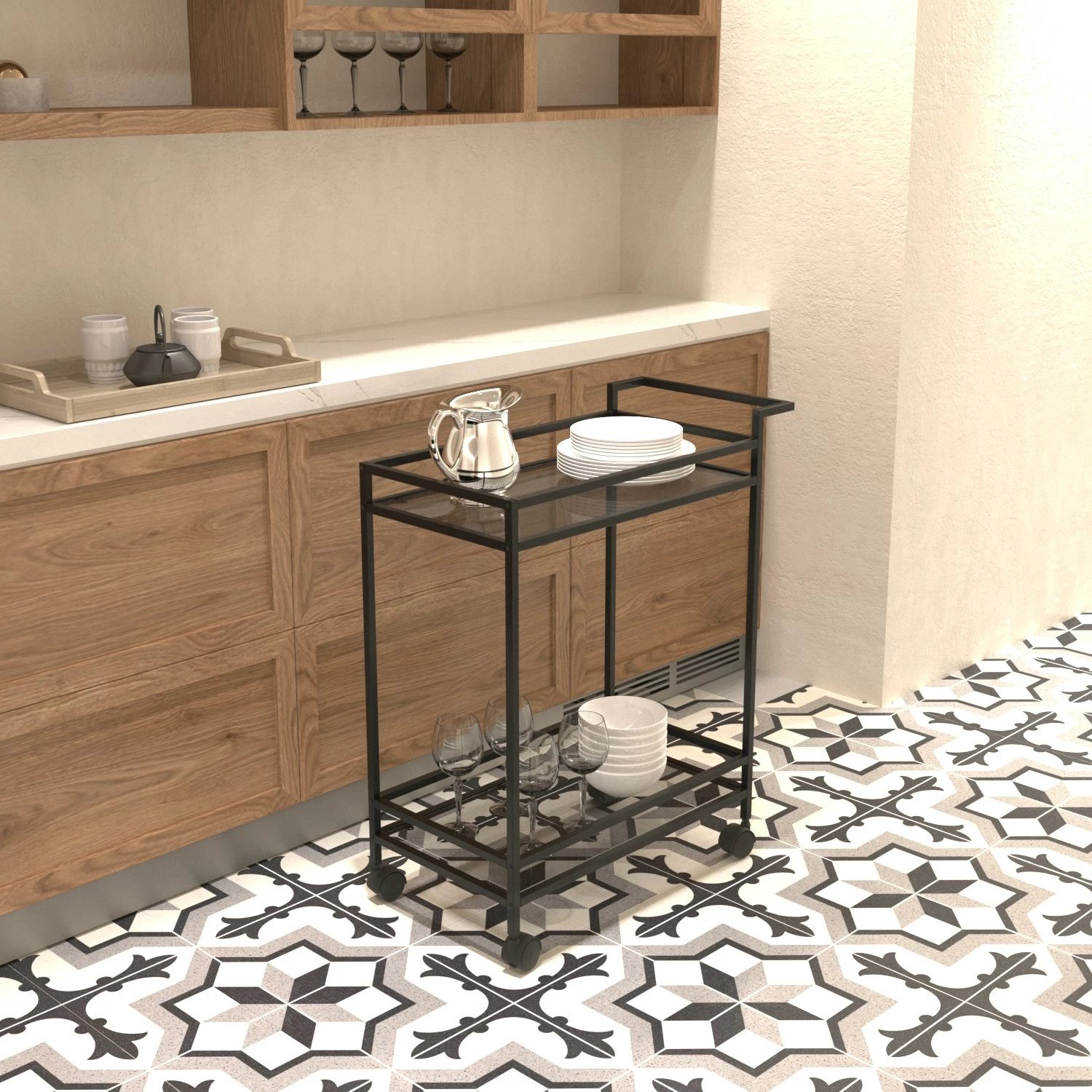 Karrocë darke Hanah Home, Vortex, e zezë