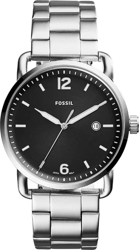Orë dore FOSSIL COMMUTER për meshkuj, e argjendtë