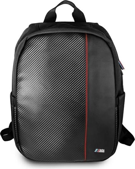 Çantë shpine BMW M Collection për laptop 16 inç, najlon & lëkurë ekologjike, e zezë