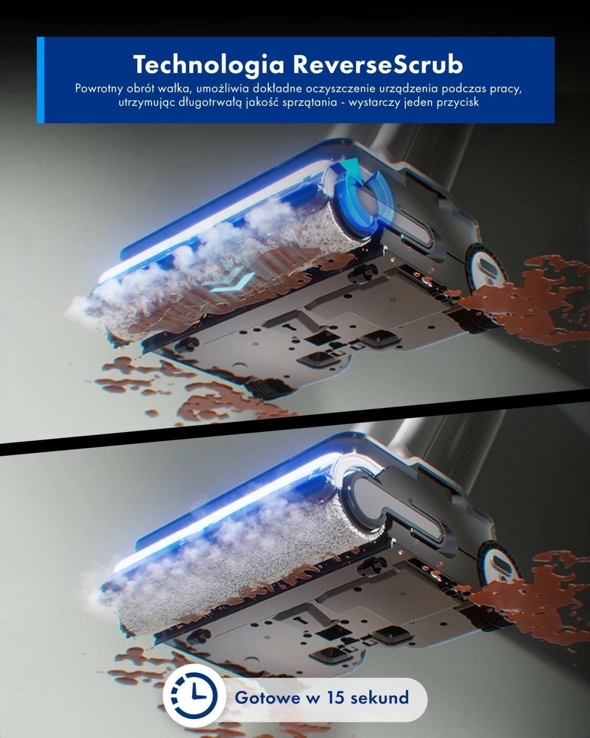 Kasë pastrimi Tineco Floor One S9 Artist Steam Pro, pa kabllo, 6250mAh, gri