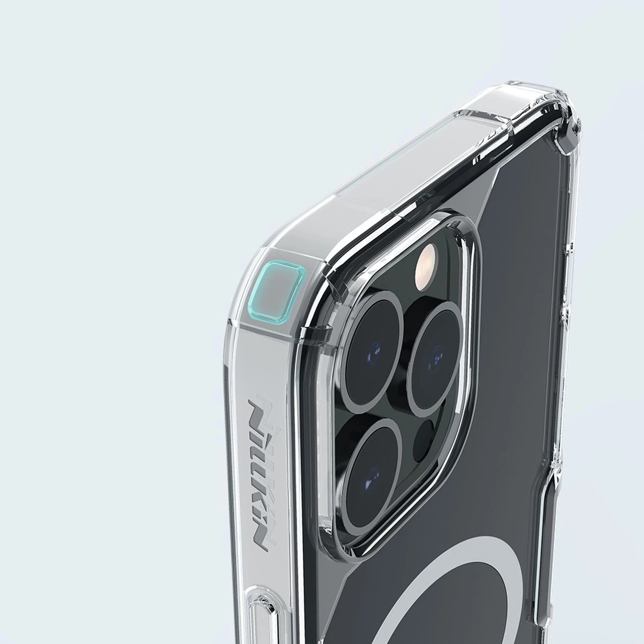 Mbështjellës Nillkin Nature Pro për iPhone 15 Pro Max me MagSafe, i bardhë