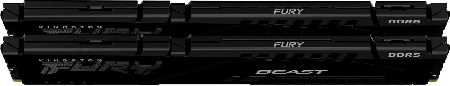 RAM Memorje Kingston Fury Beast DDR5, 32GB (2x16GB), 5200MT/s, CL40, E zezë