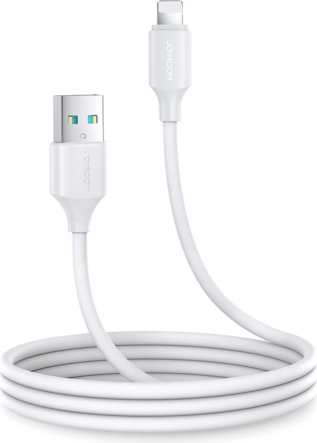 Kabllo USB-A në Lightning Joyroom Long-Lasting Series A9 S-UL012A9 1m 2.4A 20W 480Mbps e bardhë