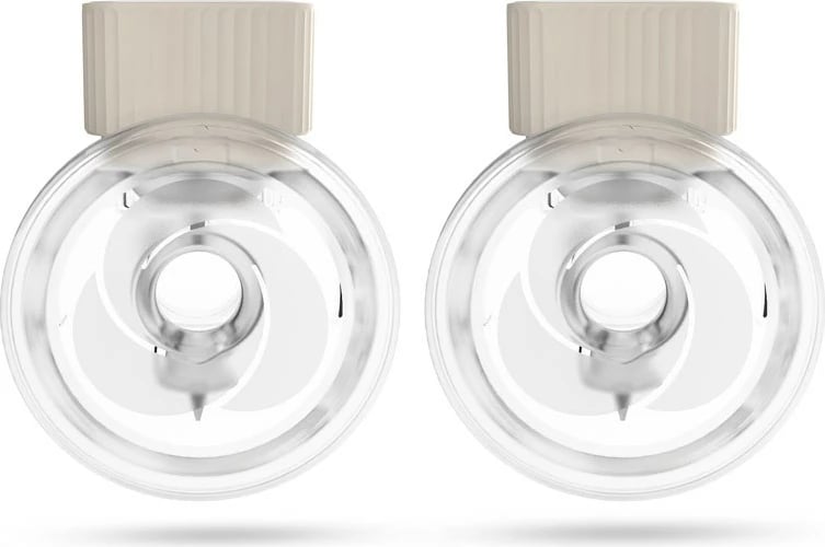 Pompë gjiri elektronike neno VENTO TWIN, pa tela, 150 ml, Bezhe, set 2 copë