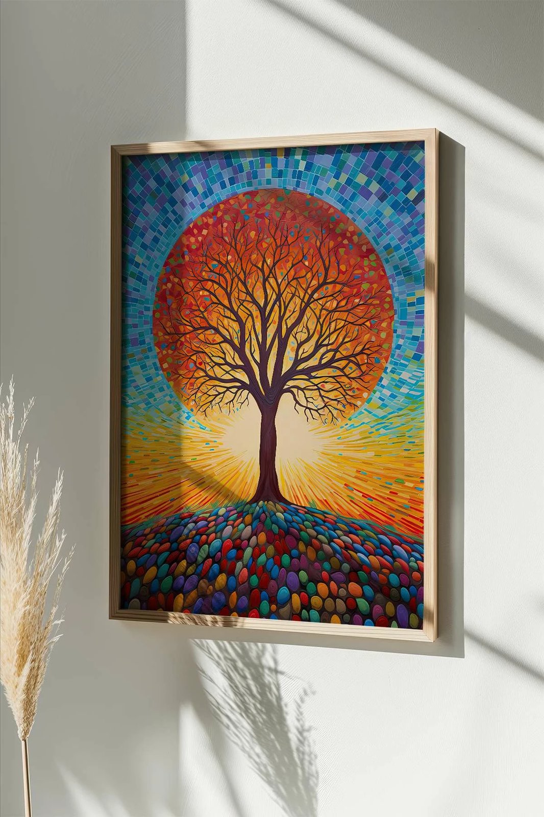 Pikturë dekorative me kornizë, shumëngjyrëshe, Wallity, Mscartmdl2