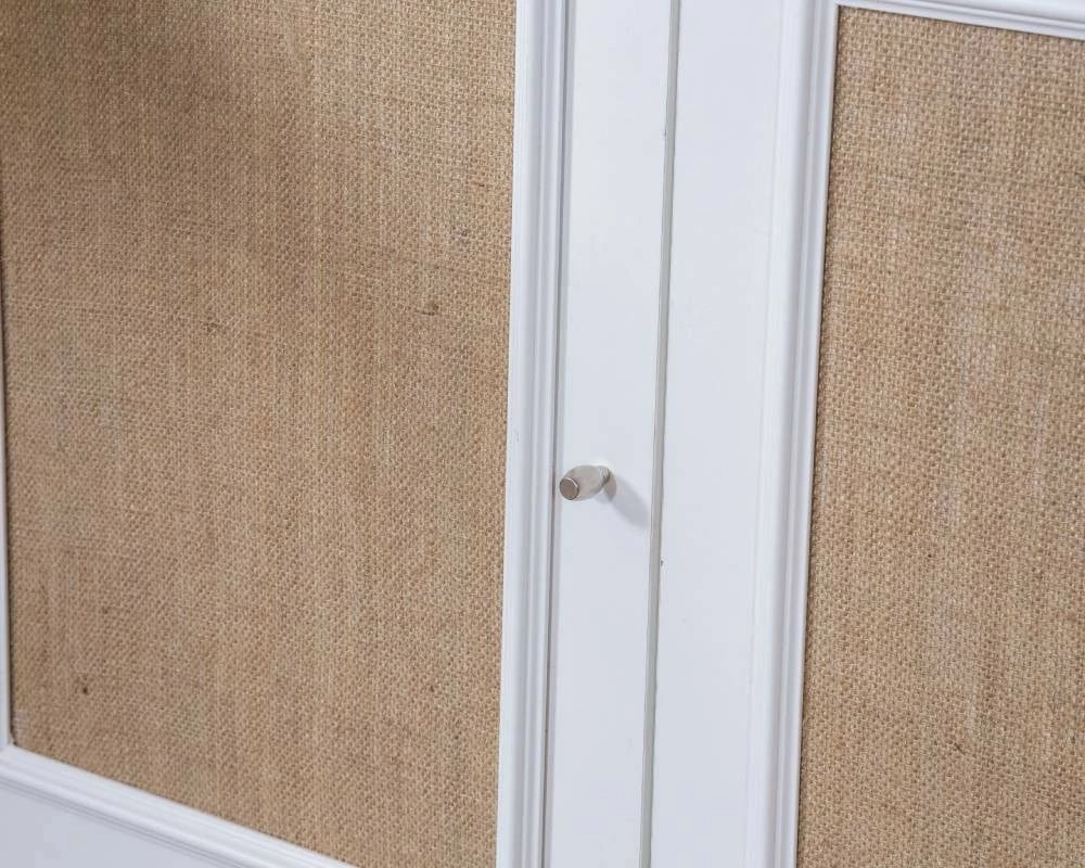 Konsol Skye Decor, montim në mur, e bardhë dhe lis