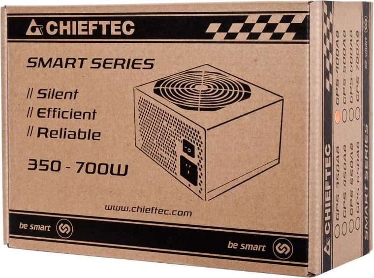 Burimi i Energjisë për Kompjuter Chieftec Smart GPS-700A8, 700 W, PS/2, i Zi