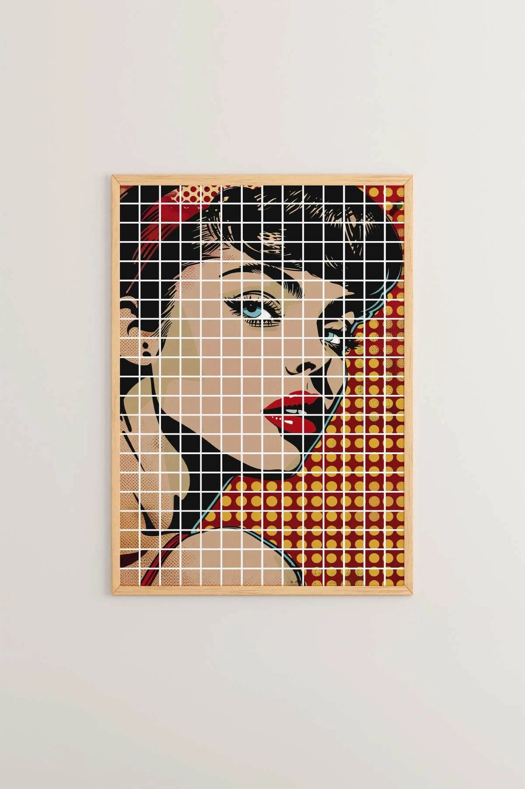 Pikturë dekorative me kornizë, Popkare19, shumëngjyrëshe, Wallity