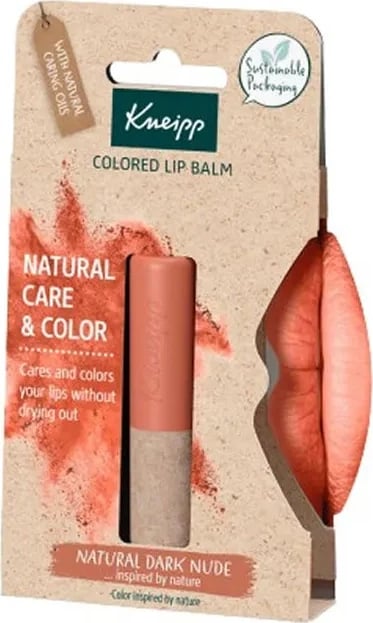 Balsam për buzë me ngjyrë Kneipp Natural Dark Nude 3.5g unisex