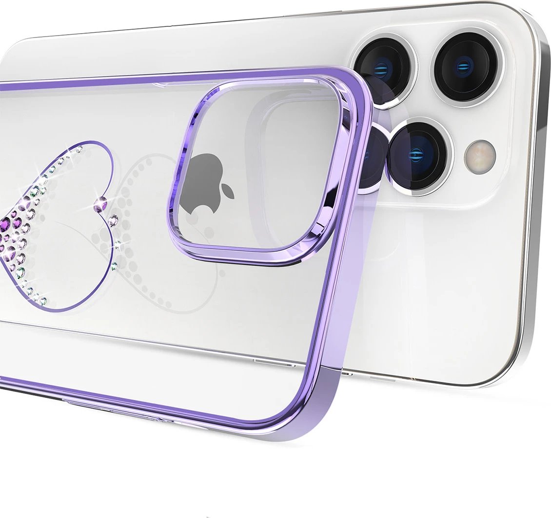 Mbështjellës Kingxbar Wish Series për iPhone 14 Plus, kristale Swarovski, vjollcë Mbështjellës Kingxbar Wish Series për iPhone 14 Plus, kristale Swarovski, vjollcë