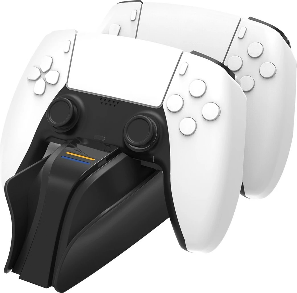 Stacion karikues Snakebyte për kontroller PS5, i zi