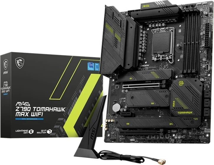 Pllakë amë MSI Z790 TOMAHAWK MAX WIFI, Intel Z790, ATX, E zezë