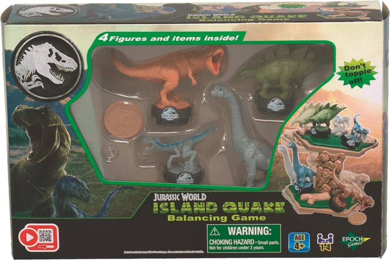 Lojë tavoline EPOCH Jurassic World Island Quake Balancing Game, për fëmijë, shumëngjyrëshe