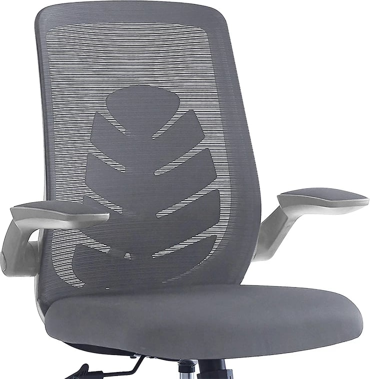 Karrige zyre Enrich, pëlhurë rrjete, ngjyrë gri