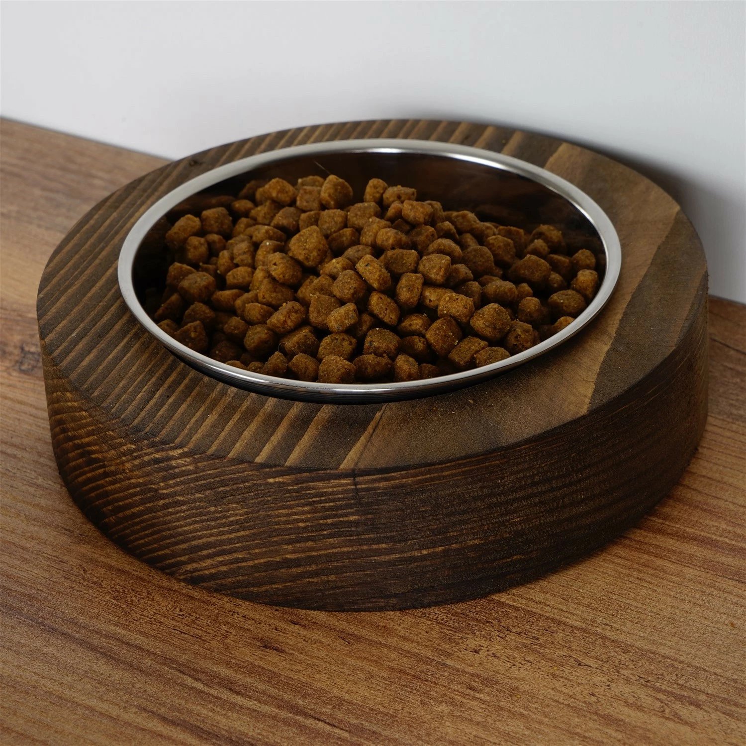 Enë ushqimi për kafshë, dru bredhi, ngjyrë arre, Hanah Home Pet012