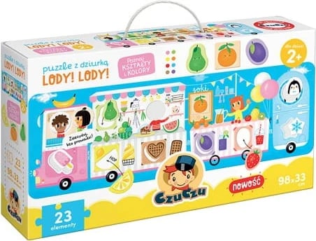 Puzzle edukativ CzuCzu 0418, 23 pjesë, për fëmijë 2+, shumëngjyrësh