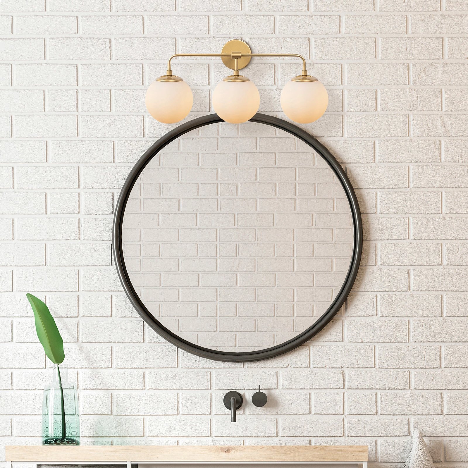 Llambë muri Opviq, Horn - 12205, ngjyrë ari