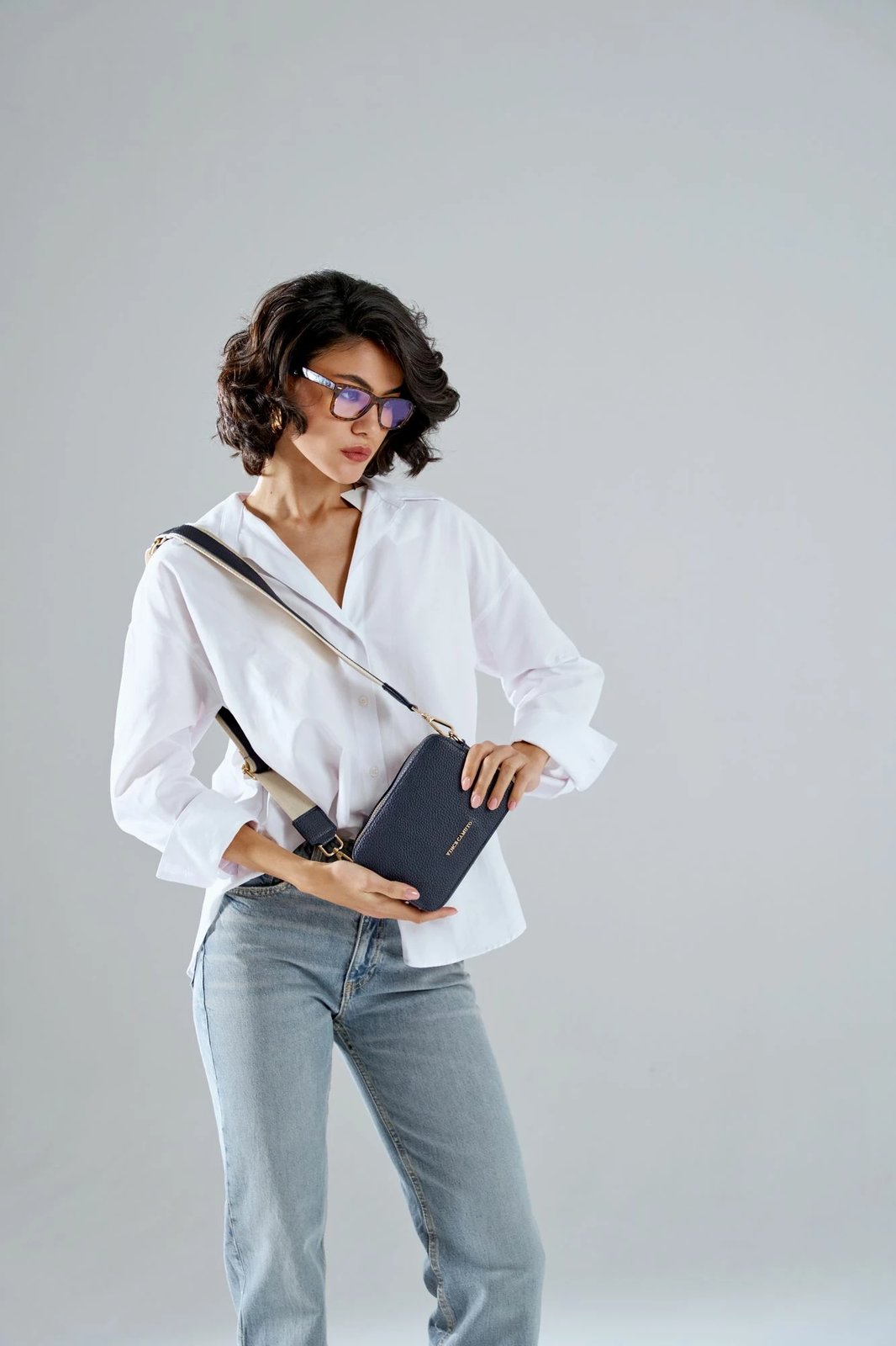 Çantë crossbody, ngjyrë e kaltër e errët, Vince Camuto, Vicenza