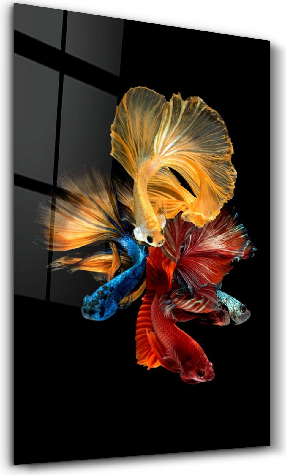 Pikturë dekorative prej xhami të temperuar, shumëngjyrëshe, OGLS-8090, 46x72cm