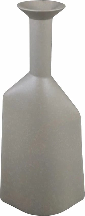 Vazo dekorative PEQUENA, polirezine, gri, 16x8x37.5cm