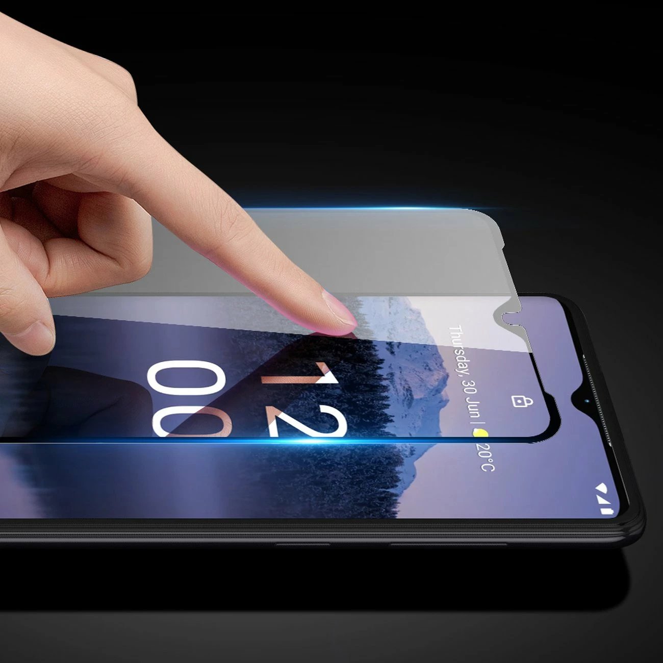 Xham i temperuar Dux Ducis 10D për Nokia G11 Plus, 9H, me kornizë të zezë