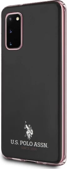 Mbështjellës U.S. Polo Assn. USHCS62TPUBK Shiny për Samsung Galaxy S20, i zi