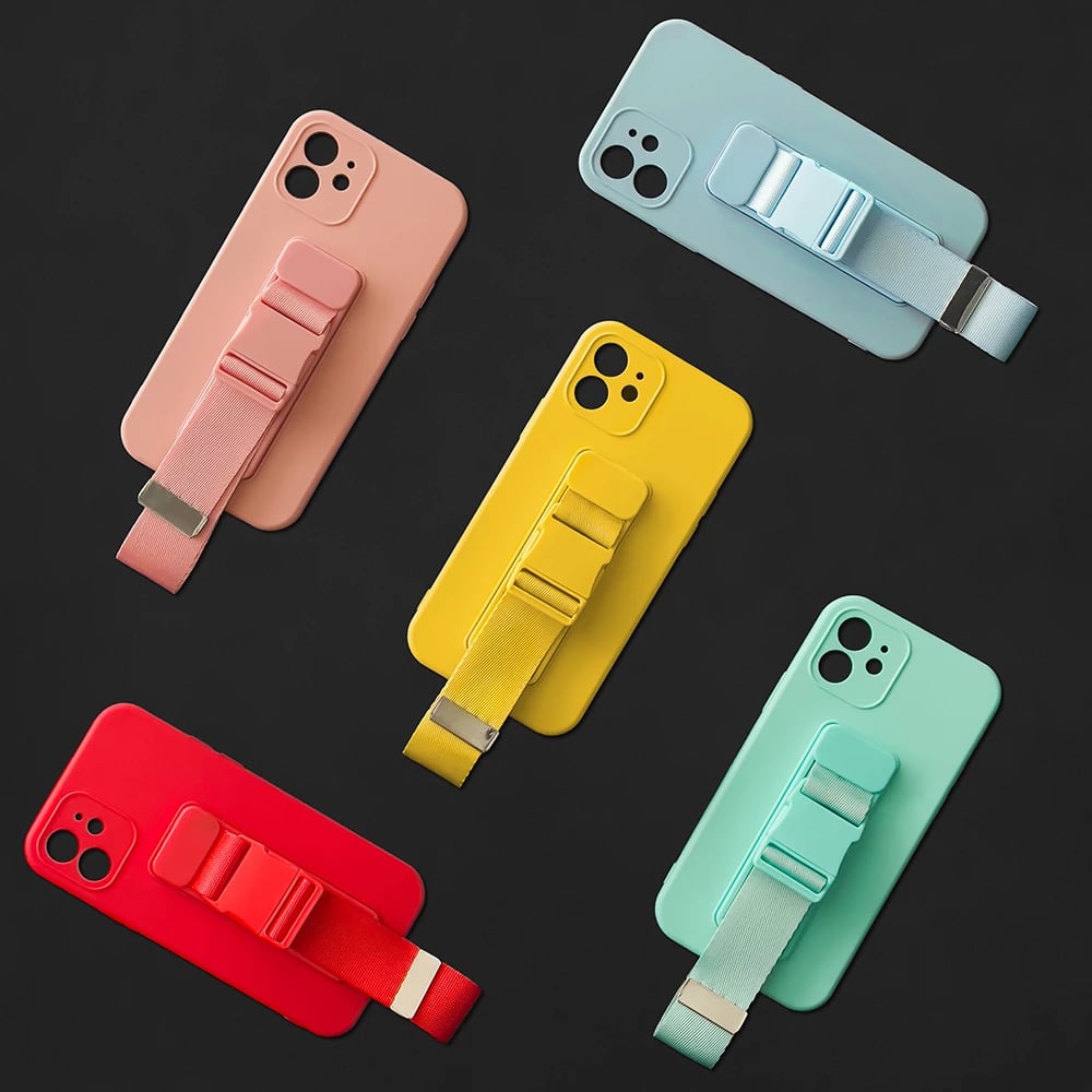 Mbështjellës Hurtel për iPhone 12 Pro me litar, e kuqe
