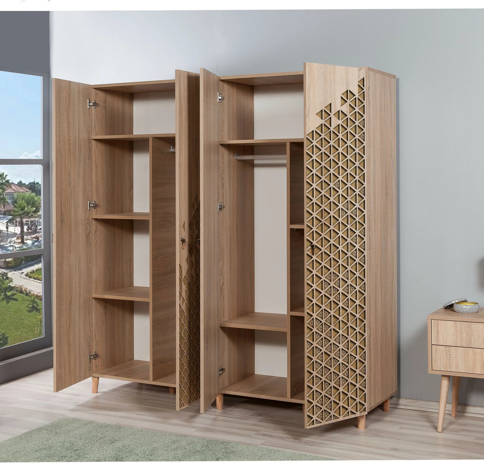 Dollap Hanah Home, İmaj-120, ngjyrë lisi Sonoma