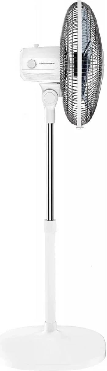 Ventilator pedestali, Rowenta, VU4410F2, 55 m³/min, 3 shpejtësi, lartësi e rregullueshme 1.3 m, i qetë 49 dBA, i bardhë