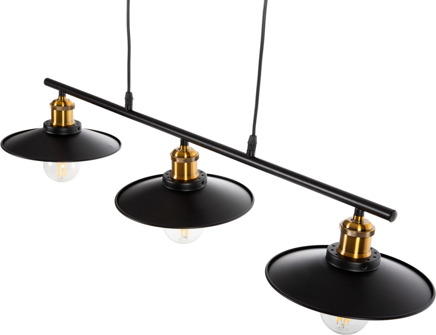 Llambë varëse për tavan, 3 drita, FH4120, metal, ngjyrë e zezë, 91x91x95.5 cm