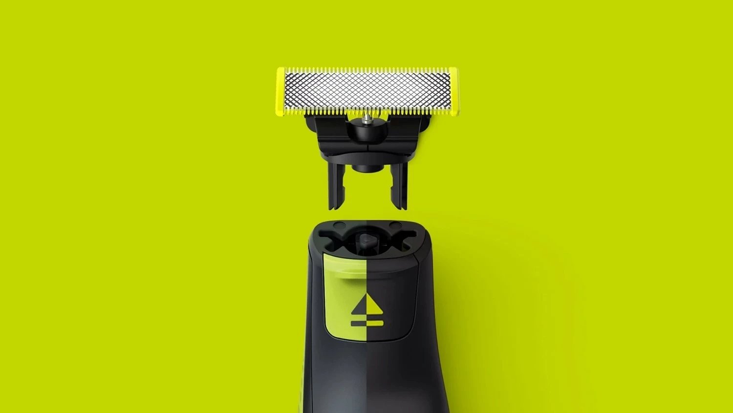 Koka rezervë për makinën rroje Philips OneBlade 360 QP624/50, 2 copa, limon