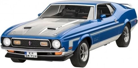 Model plastik makine, Revell, ’71 Ford Mustang Boss 351 07699, shkallë 1:25, 129 pjesë, gjatësi 19.2 cm, 12+