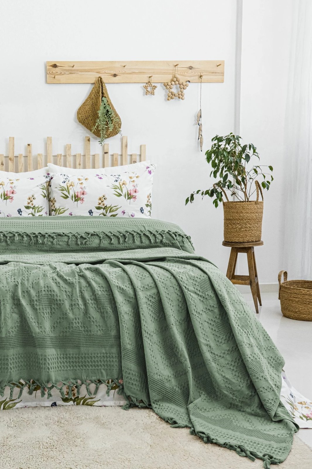 Set piké dopio, ngjyrë e gjelbër, L'essentiel