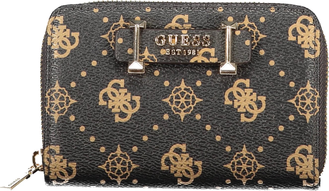 Portofol GUESS JEANS SILIA SLG për femra, kafe