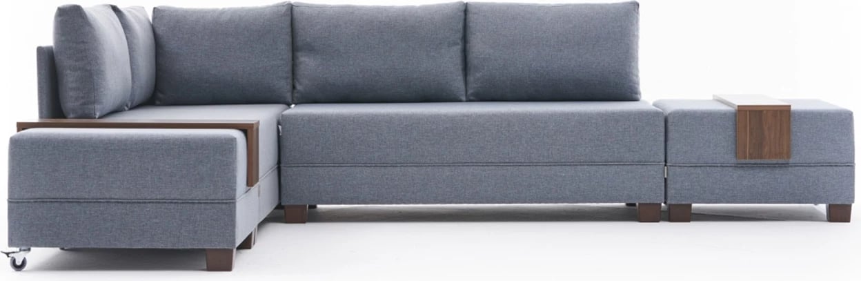 Kënd-sofë krevati Fly, ngjyrë kaltër, Atelier del Sofa, kënd majtas
