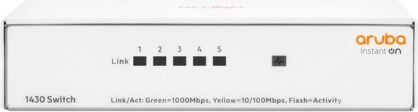 Switch Aruba Hewlett Packard Enterprise Instant On 1430, 5x1GbE, R8R44A, i bardhë